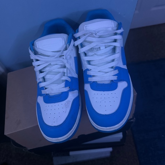 men off white Blue and White Sneakers